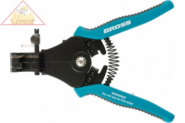 Щипцы для зачистки электропроводов 0,5, 1,0, 1,5, 2,5, 4,0, 8,0 мм/кв (8-22AWG), лезвие SK5 Gross, 17721