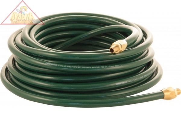 JAZ-7220BF Шланг полиуретановый для пневматического инструмента с штуцерами 1/4", 10х15 мм, 15 м.Jonnesway