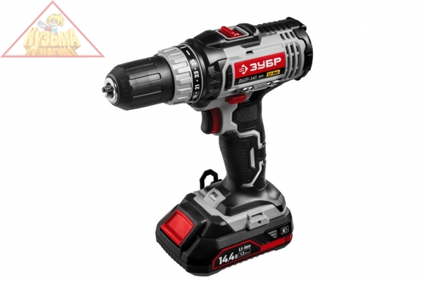 Аккумуляторный шуруповерт ЗУБР СТАНДАРТ ДШЛ-141 КН