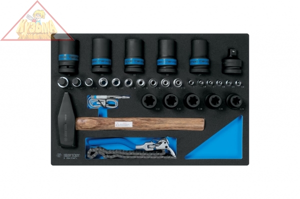 Набор ударных головок 1", головок TORX Е-стандарт 30 предметов KING TONY 9-99430MFV