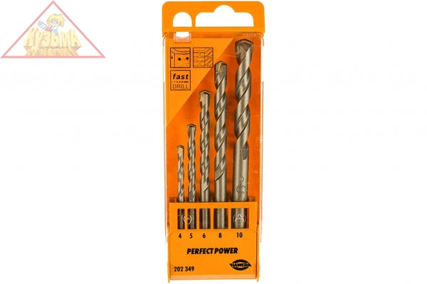 Набор сверл по бетону X-Pro PerfectPower Silver Perc (5 шт; 4-10 мм) HAWERA F00Y202349