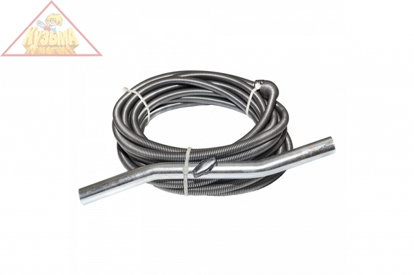 Спираль с универсальной насадкой для удаления засоров (в трубах Ф до 100 мм, длиной до 7,5 метров) КРОКОЧИСТ 51310-9-75