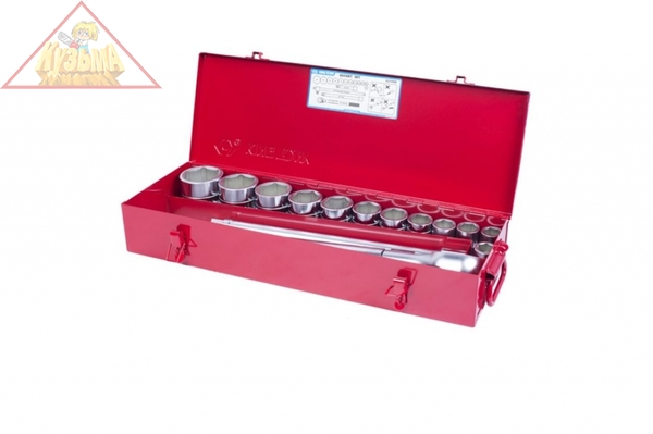 Набор торцевых головок с принадлежностями 3/4", шестигранные, 21-50 мм, 16 предметов KING TONY 6316MR