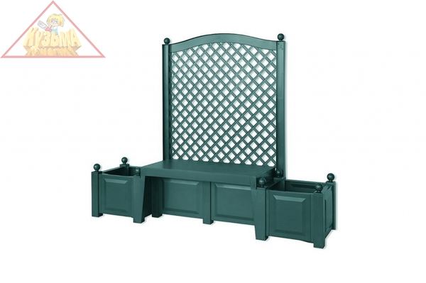 Садовая скамейка KHW Копенгаген (2 коробки), зеленая 43503 