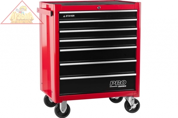 Тележка инструментальная STAYER "EXPERT", 7 ящиков, 688х458х885мм, 38907-7