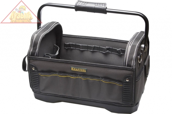 Каркасная сумка Kraftool INDUSTRIE жесткое пластиковое дно, 20 карманов, 8 петель-держателей 38741