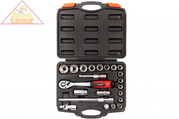 Набор торцовых головок 22 предмета Зубр МАСТЕР 27632-H22