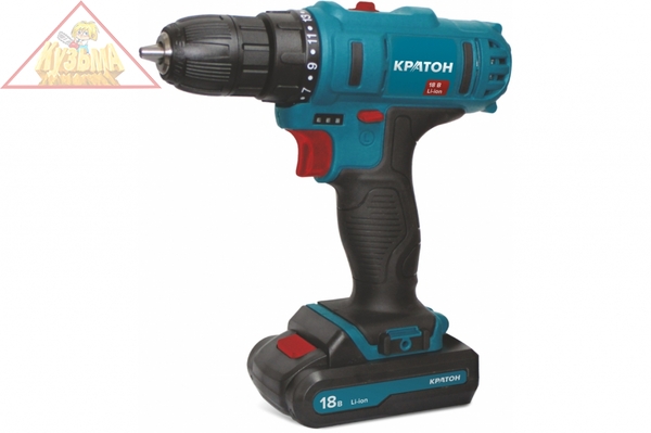 Аккумуляторная дрель-шуруповерт CD-18-Li-2,0 Кратон 3 11 01 057