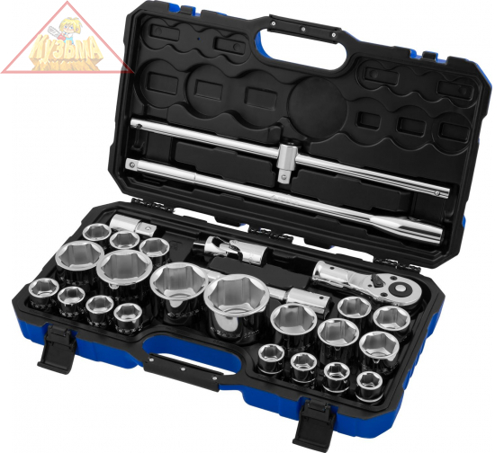 Набор торцовых головок 3/4 и 1 26 предметов ЗУБР ПРОФИ (арт. 27660-H26_z01