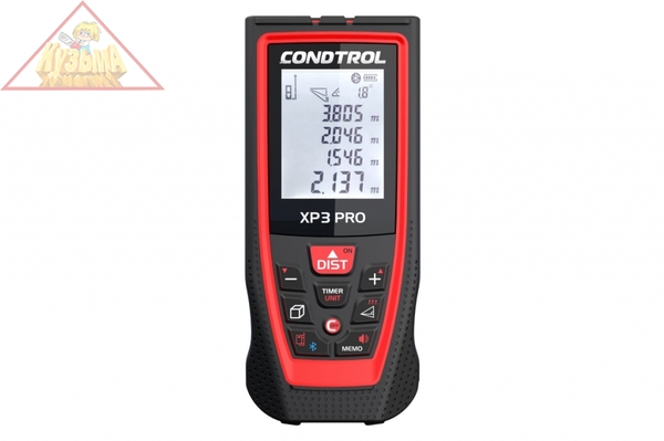 Лазерный дальномер CONDTROL XP3 Pro BLUETOOTH, 1-4-103 (уровень защиты IP54, работает от 3-х NiMH АКБ + кабель MicroUSB)