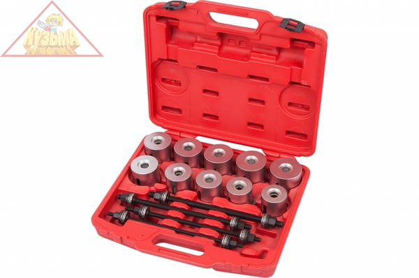 Набор оправок для монтажа и демонтажа сайлентблоков, 24 предмета МАСТАК 110-20024C