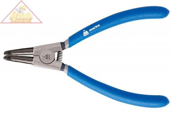 Съемник для стопорных колец МАСТАК 170 мм загнутые губки разжатие 033-30170H