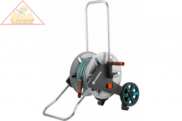 Тележка для шлангов металлическая Gardena AquaRoll M с комплектом для полива 18542-20.000.00