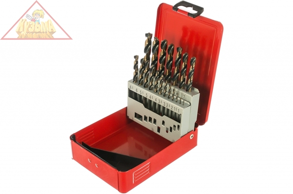 Набор из 19-ти шт. сверел Speed Cut HSS-G (1,0-10мм.) RUKO арт.288214