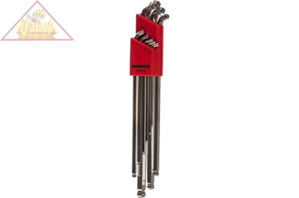 Набор из 9 хромированных ключей с двумя шариками XL 1.5-10мм BONDHUS 77099