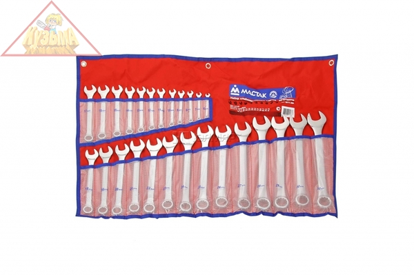 Набор комбинированных ключей 6-32мм, 26шт МАСТАК 0211-26P