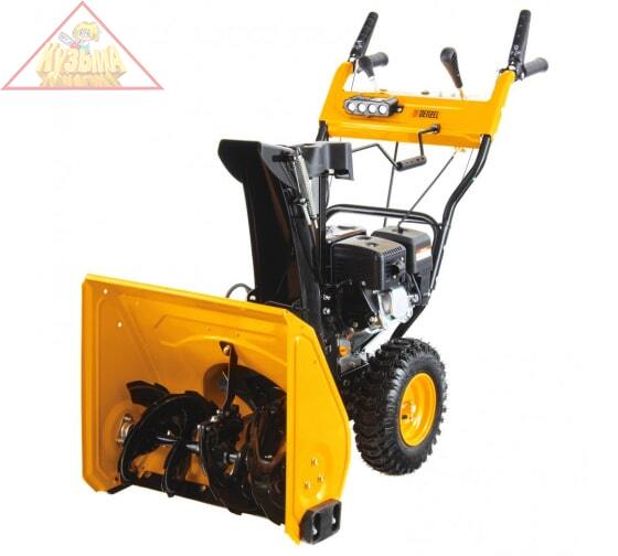 Бензиновая снегоуборочная машина SB 650 E, 6,5 л.с, Loncin, с электростартером, фара Denzel (97602)