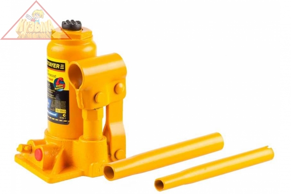 Бутылочный гидравлический домкрат в кейсе Stayer PROFI 43160-8-K