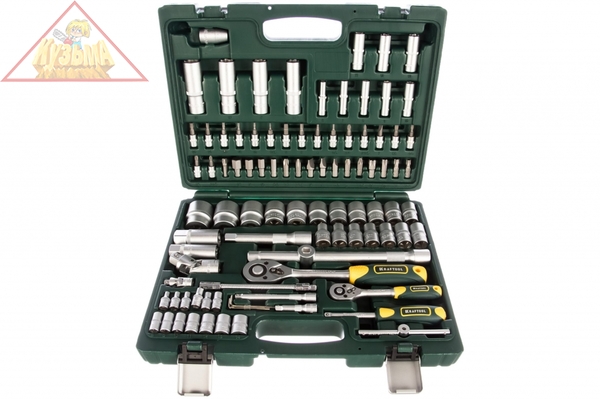 Набор торцовых головок 1/2", 1/4", 95шт Kraftool EXPERT QUALITAT 27883-H95_z02