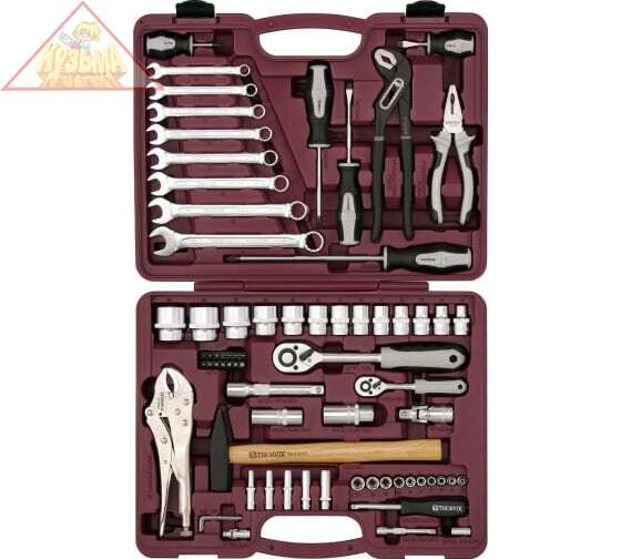 Набор инструмента универсальный Thorvik1/4", 1/2"DR, 72 предмета арт. UTS0072