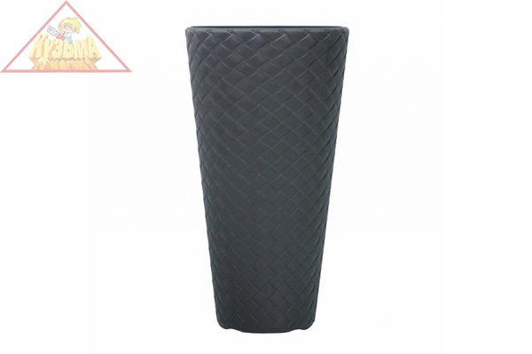 Кашпо для цветов Prosperplast MATUBA SLIM антрацит 2 предмета 18 и 57л DPMT400-S433