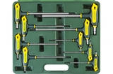 Т-образные имбусовые ключи TORX Hole 10-50, 9шт в боксе Kraftool INDUSTRIE 27455-H9