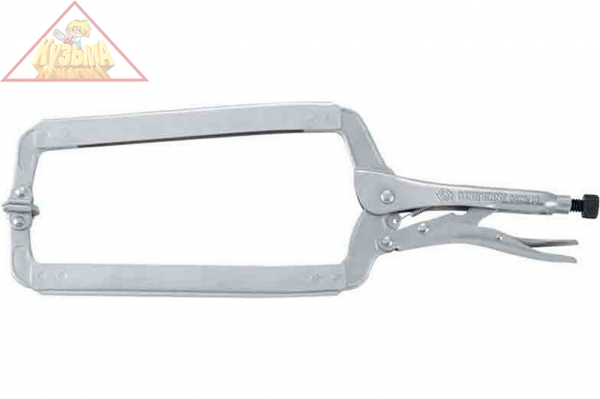 Зажим с фиксатором 450 мм, С-образный, с подвижными губками KING TONY 6625-18