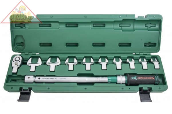 T30200NS Ключ динамометрический 1/2"DR со сменными рожковыми насадками 13-30 мм и приводом, 40-200 Нм.Jonnesway