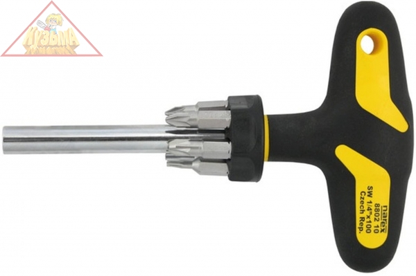Отвертка для бит S Line T Profi с битами Narex, 880210