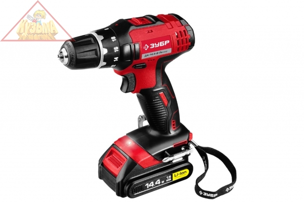 Аккумуляторная дрель-шуруповерт ЗУБР МАСТЕР ДА-14.4-2-Ли КМ2