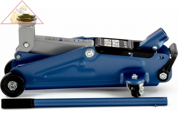 Домкрат гидравлический подкатной, 2 т, h подъема 140-340 мм Stels (51127)