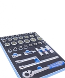 Набор торцевых головок 1/2" с принадлежностями, ложемент, 37 предметов KING TONY 9-4537MRV