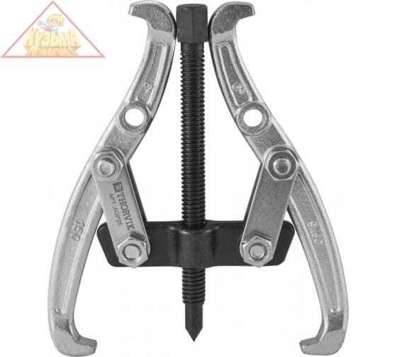 Съемник с двумя поворотными двусторонними захватами THORVIK AGP28 200мм, диапазон захватов 80-203 мм