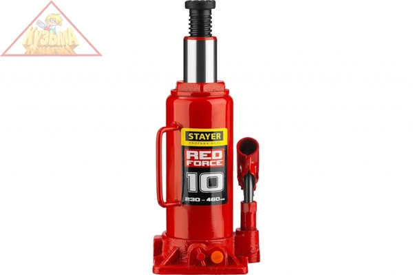 Гидравлический бутылочный кейс STAYER RED FORCE 10 т, 230-460 мм 43160-10 43160-10_z01