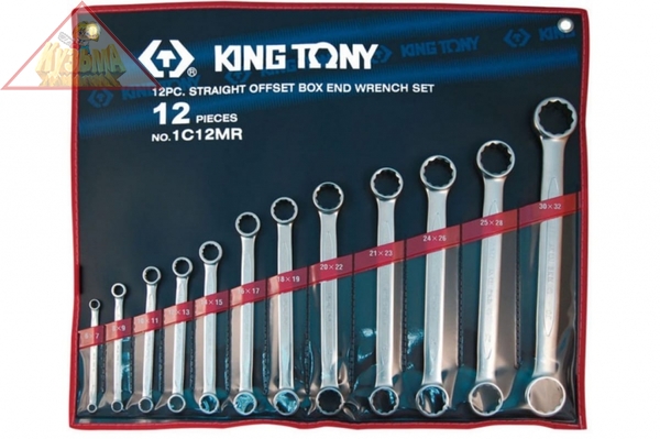 Набор накидных ключей, 6-32 мм 12 предметов KING TONY 1C12MR