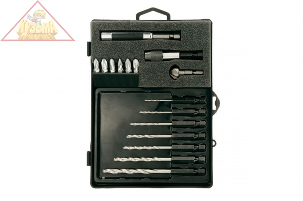 Набор (биты+сверла+зенкер) в пластиковом футляре Narex, 850200