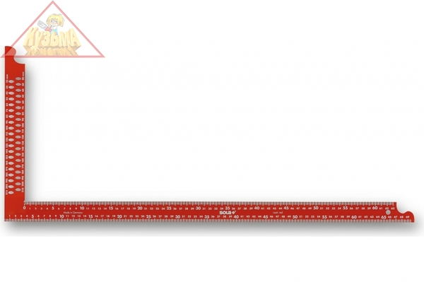 Плотницкий угольник (красный, 600х280 мм) SOLA ZWCA 600 арт.56132001