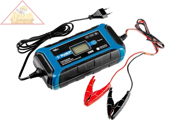 Зарядное устройство ЗУБР ПРОФЕССИОНАЛ, 12В, 8А, автомат, IP65, AGM, GEL, WET 59303