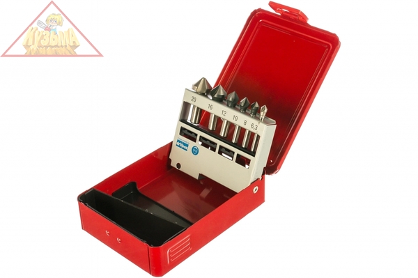 Набор из 6 зенкеров (6, 3, 8, 10, 12, 16, 20) Bucovice 741805