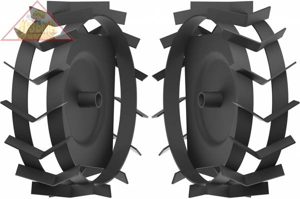 Грунтозацепы для мотоблоков ЗУБР ГР-600, 600х130 мм, набор 2 шт