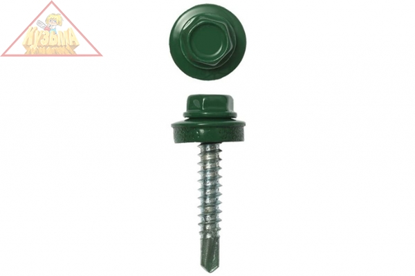 Кровельные саморезы СКМ STAYER RAL 6005 зеленый 30300-55-025-6005
