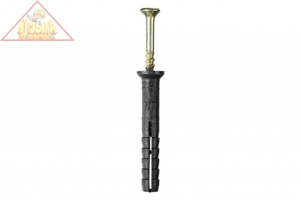 Дюбель-гвоздь STAYER полипропиленовый потайный бортик 6 x 60 мм 1500 шт 30640-06-060