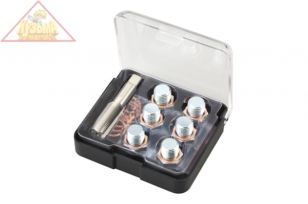 Набор для ремонта масляных пробок М17х1,5 кейс 19шт МАСТАК 103-47017C