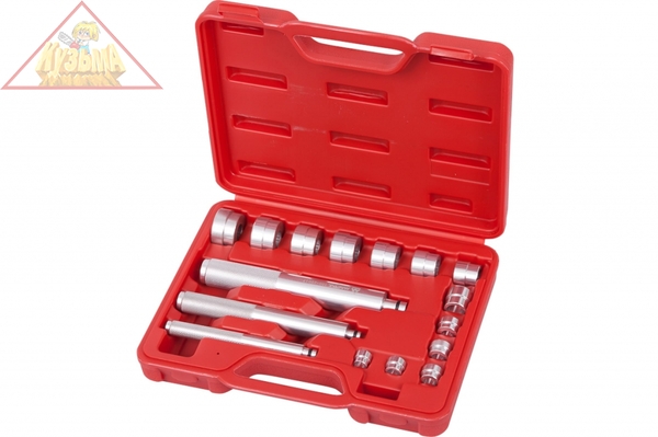 Набор оправок алюминиевых для подшипников 10-32мм, кейс, 16шт МАСТАК 100-20017C