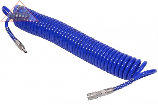 Шланг пневматический спиральный высокого давления (10х15 мм; 15 м; полиуретановый) МАСТАК 680-10115SQ