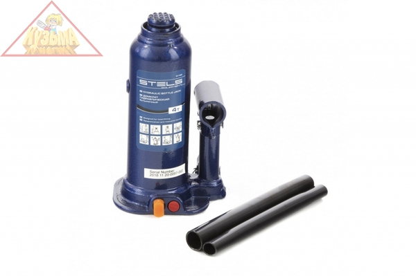 Гидравлический бутылочный домкрат 4 т, h подъема 188–363 мм STELS 51162