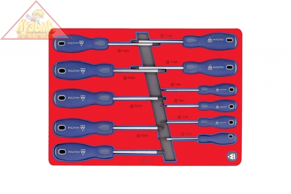 Набор отвёрток TORX, ложемент, 11шт МАСТАК 5-4411