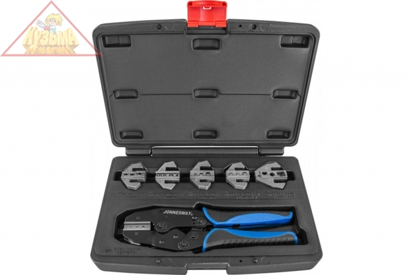 AR030058 Пресс-клещи обжимные со вставками в наборе, 7 предметов Jonnesway