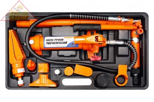 OHT948M Набор гидравлического инструмента для кузовного ремонта 4 т. 18 предметов Ombra