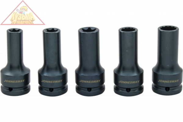 Набор торцевых головок для болтов ГБЦ MAN (3/4"DR E18/E20/E24, 17/19 мм 12-гр) Jonnesway AN040264